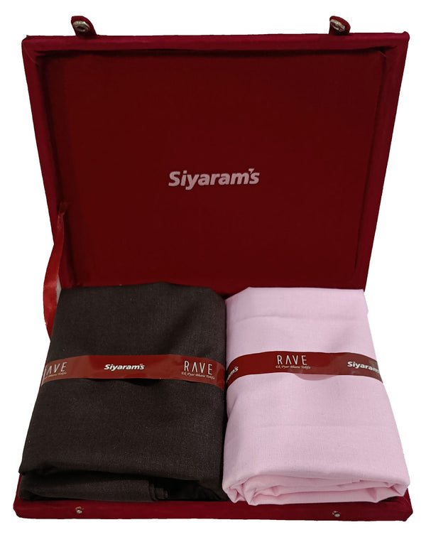 Siyaram's  Unstitched Cotton Blend Shirt & Trouser Fabric Solid-07