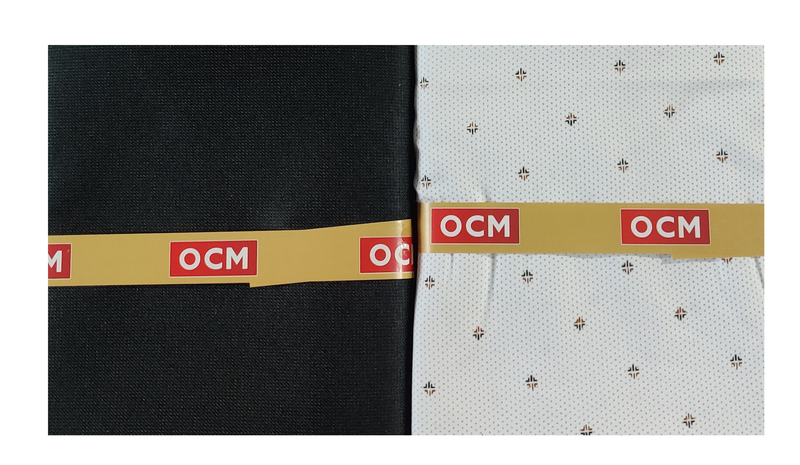 OCM  Unstitched Cotton Shirt & Trouser Fabric Printed.