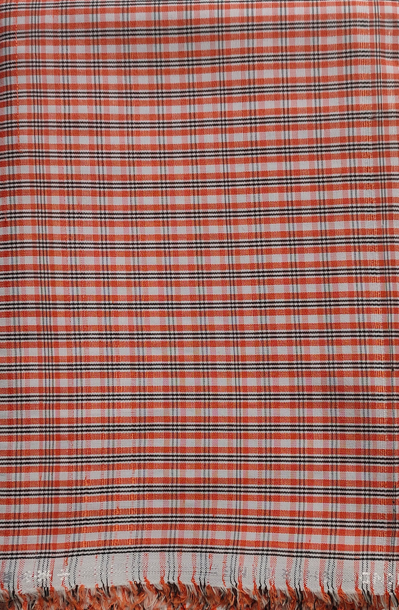 Raymond Cotton Checkered Shirt Fabric  (Unstitched)-1009