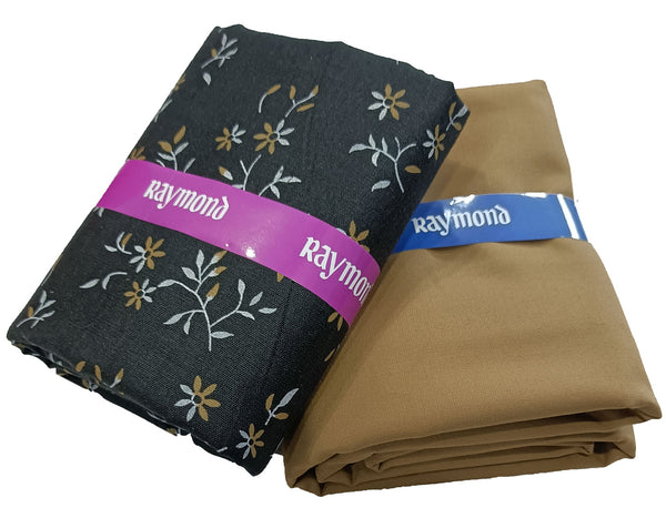 Raymond Unstitched Cotton Blend Shirt & Trouser Fabric Printed-018