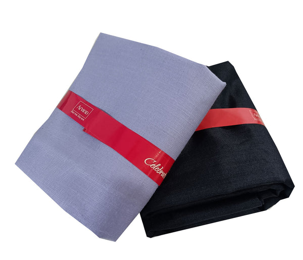Arvind Unstitched Cotton Blend Shirt & Trouser Fabric Solid-018