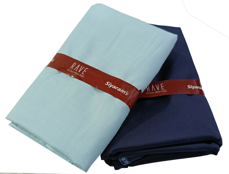 Siyaram's  Unstitched Cotton Blend Shirt & Trouser Fabric Solid-024