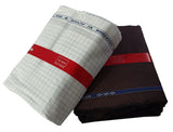 Arvind  Unstitched Cotton Blend Shirt & Trouser Fabric Checkered
