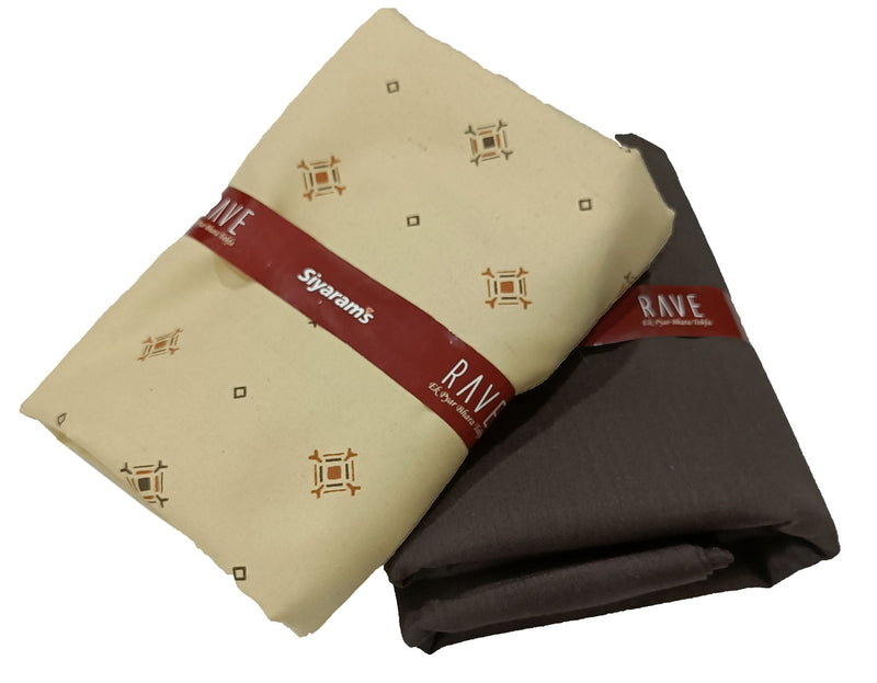 Siyaram Cotton Printed Shirt & Trouser Fabric  (Unstitched)-039