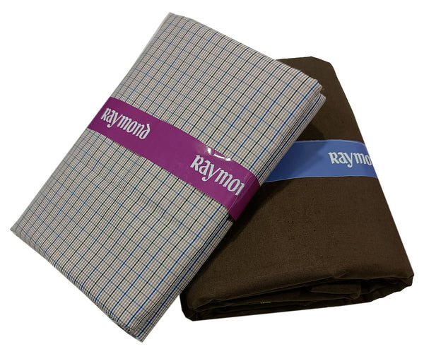 Raymond Unstitched Pure Cotton Shirt & Trouser Fabric