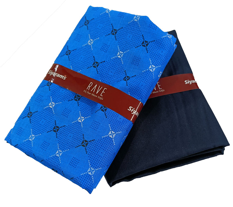 Siyaram Cotton Printed Shirt & Trouser Fabric  (Unstitched)-057