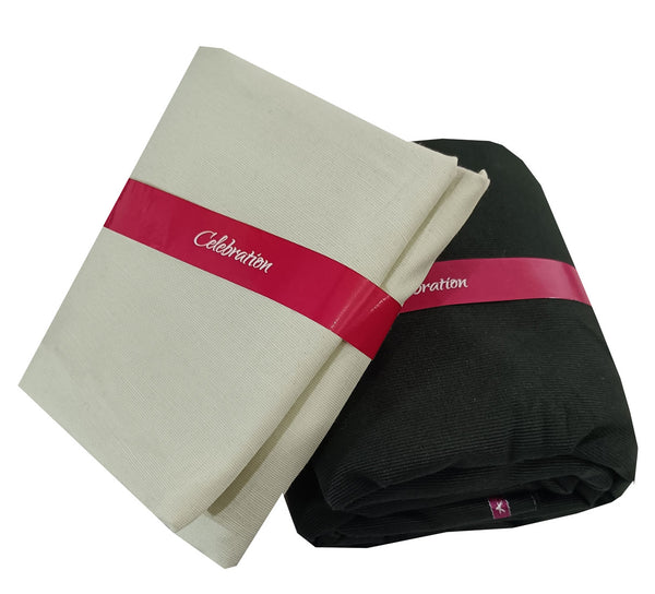 Arvind Unstitched Cotton Blend Shirt & Trouser Fabric Solid-07