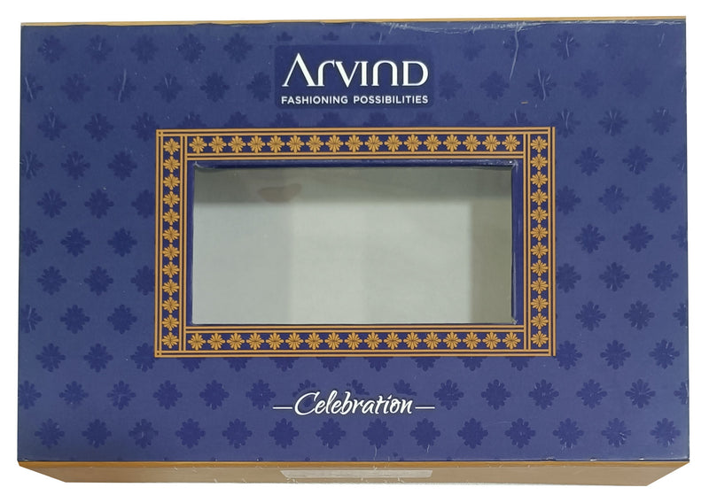 Arvind Unstitched Cotton Blend Shirt & Trouser Fabric Printed-059