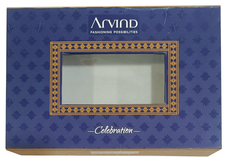 Arvind Unstitched Cotton Blend Shirt & Trouser Fabric Printed-056