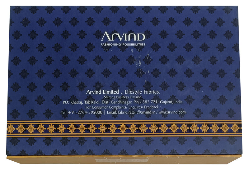 Arvind Unstitched Cotton Blend Shirt & Trouser Fabric Printed-034