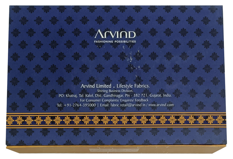 Arvind Unstitched Cotton Blend Shirt & Trouser Fabric Printed-046