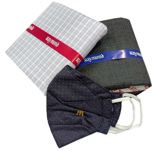Raymond Pure Cotton Checkered Shirt & Trouser Fabric