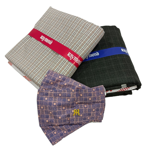 Raymond Pure Cotton Checkered Shirt & Trouser Fabric