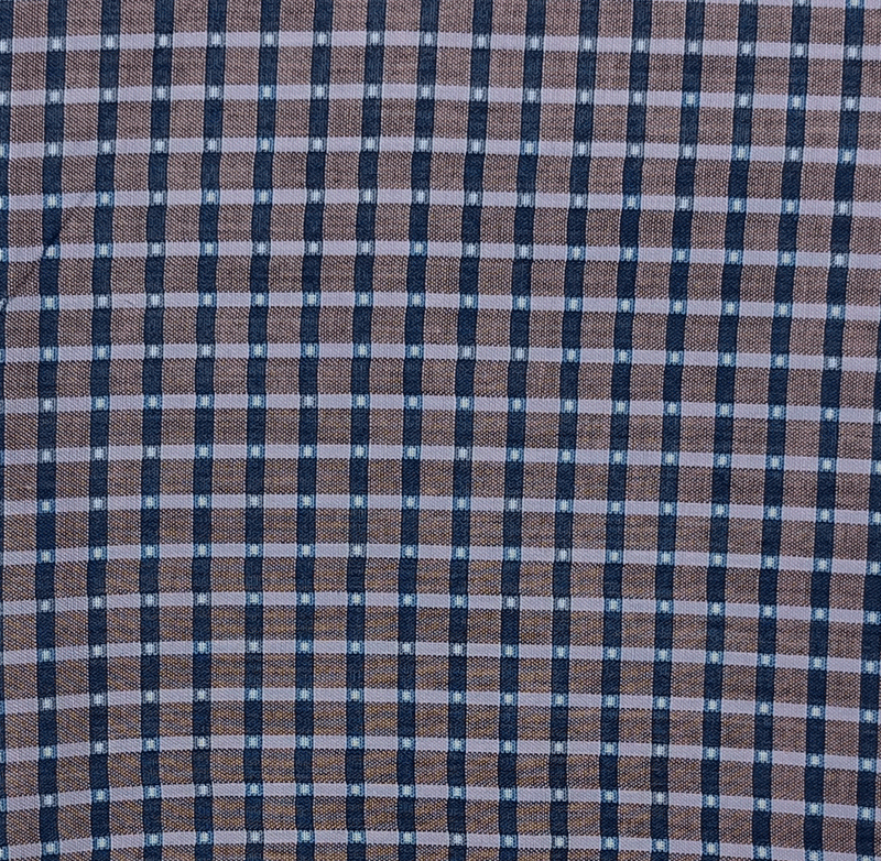 VIMAL  Unstitched Checkered Cotton Shirt Fabric