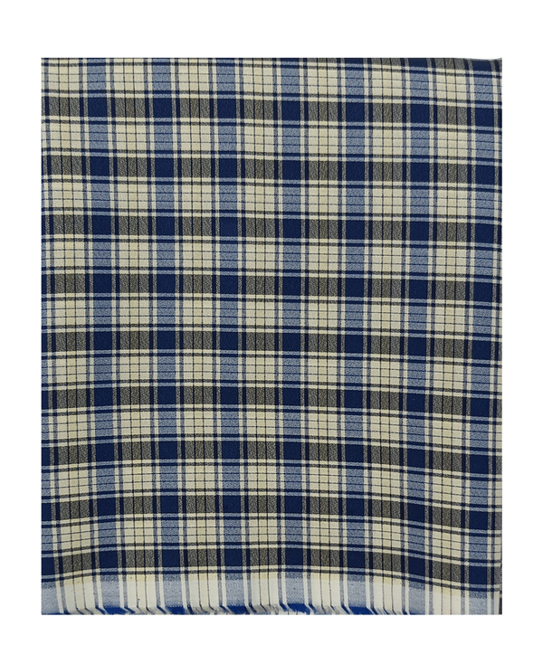 VIMAL  Unstitched Checkered Cotton Shirt Fabric