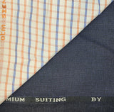 OCM Men's Cotton Shirt & Poly Viscose Trouser Fabric Combo Unstitched (Free Size) TUFAN-1003