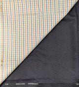 OCM Men's Cotton Shirt & Poly Viscose Trouser Fabric Combo Unstitched (Free Size) OCMSARKAR-0006