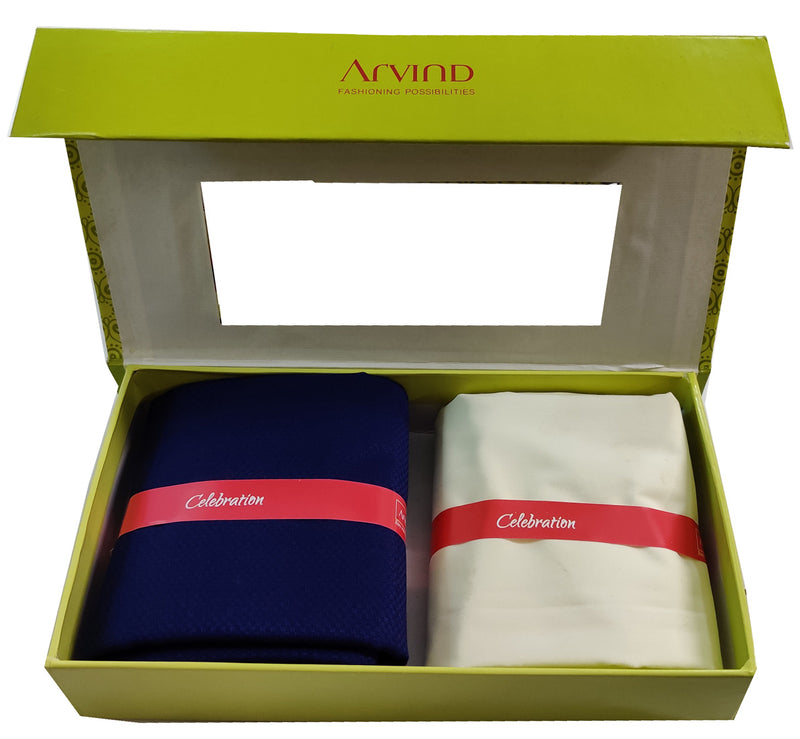 Arvind Pure Cotton Solid Shirt & Trouser Fabric (Unstitched)-0041