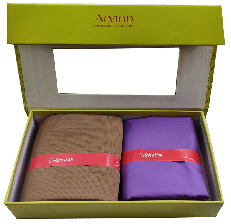 Arvind Pure Cotton Solid Shirt & Trouser Fabric (Unstitched)-0044