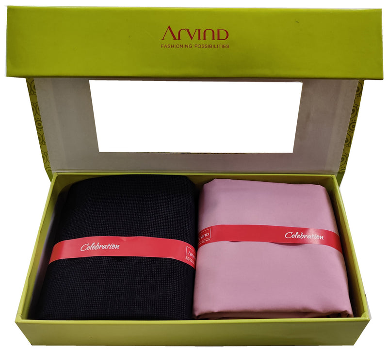 Arvind Pure Cotton Solid Shirt & Trouser Fabric (Unstitched)-0046