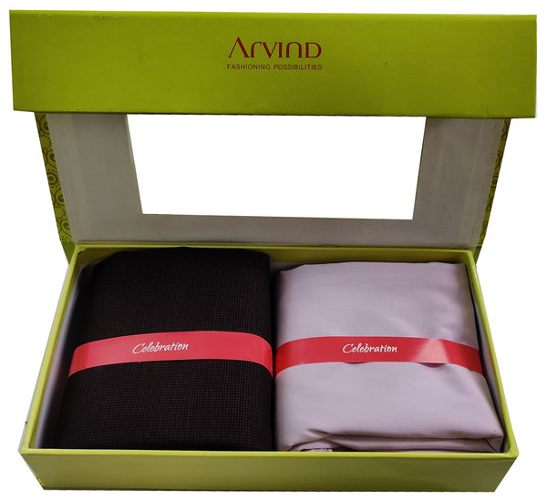 Arvind Pure Cotton Solid Shirt & Trouser Fabric (Unstitched)-0048