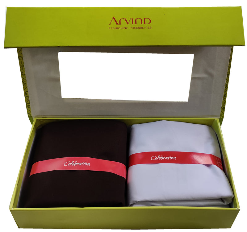 Arvind Pure Cotton Solid Shirt & Trouser Fabric (Unstitched)-0051