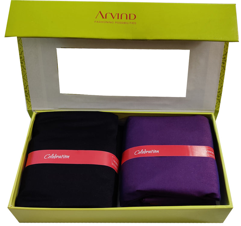 Arvind Pure Cotton Solid Shirt & Trouser Fabric (Unstitched)-0054