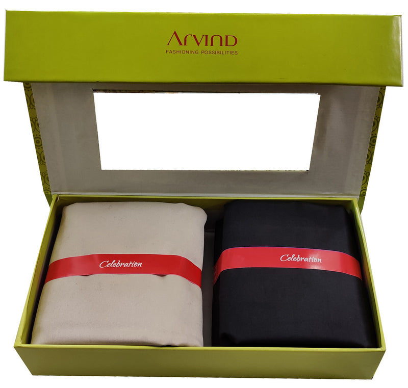 Arvind Pure Cotton Solid Shirt & Trouser Fabric (Unstitched)-0055