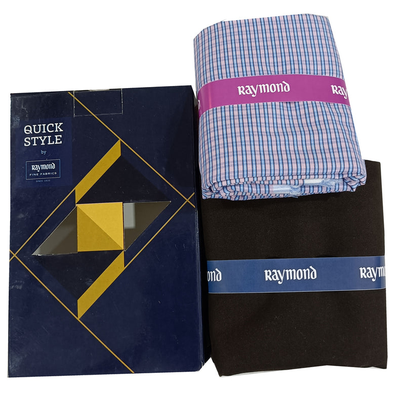 Raymond Polycotton Striped Shirt & Trouser Fabric  (Unstitched) JUPITER-1011