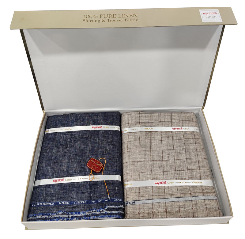 Raymond  Linen Solid Shirt & Trouser Fabric  (Unstitched)