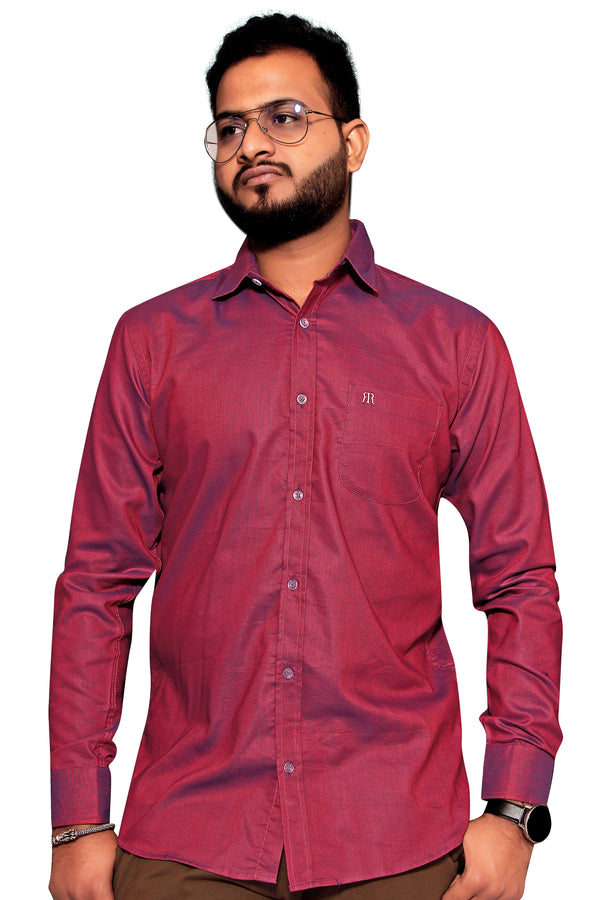 Raymond  Men Slim Fit Solid Formal Shirt-MFSHIRTR-0004