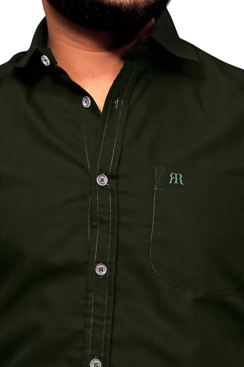 Raymond  Men Slim Fit Solid Formal Shirt-MFSHIRTR-0005