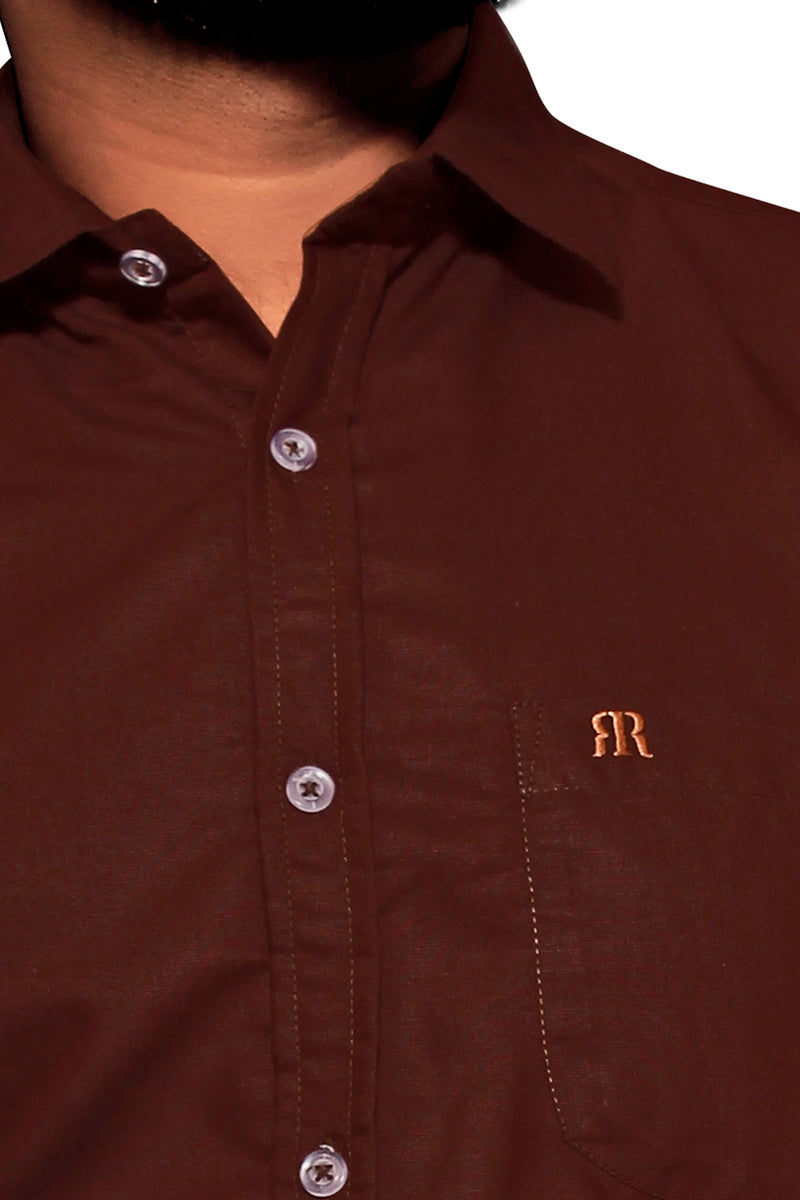 Raymond  Men Slim Fit Solid Formal Shirt-MFSHIRTR-0006