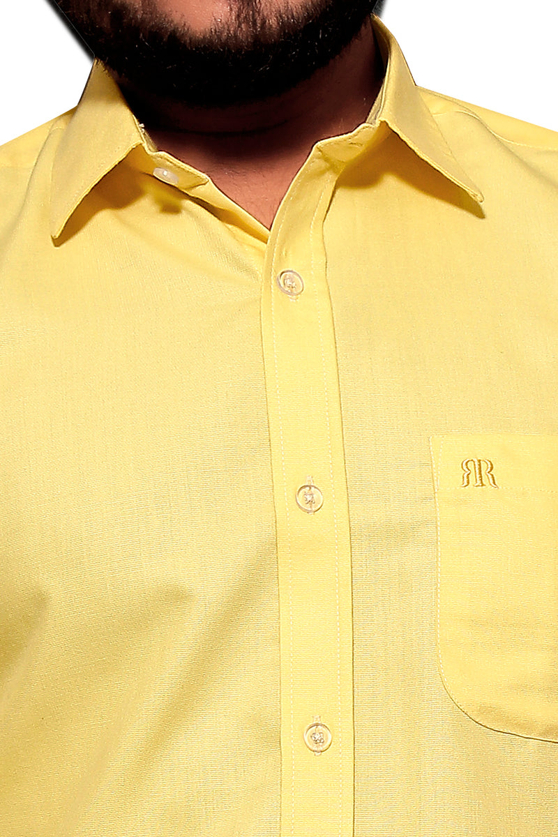 Raymond  Men Slim Fit Solid Formal Shirt-MFSHIRTR-0013