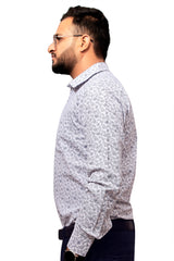 Raymond  Men Slim Fit Printed Formal Shirt-MFSHIRTR-0025