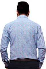 Raymond  Men Slim Fit Printed Formal Shirt-MFSHIRTR-0032