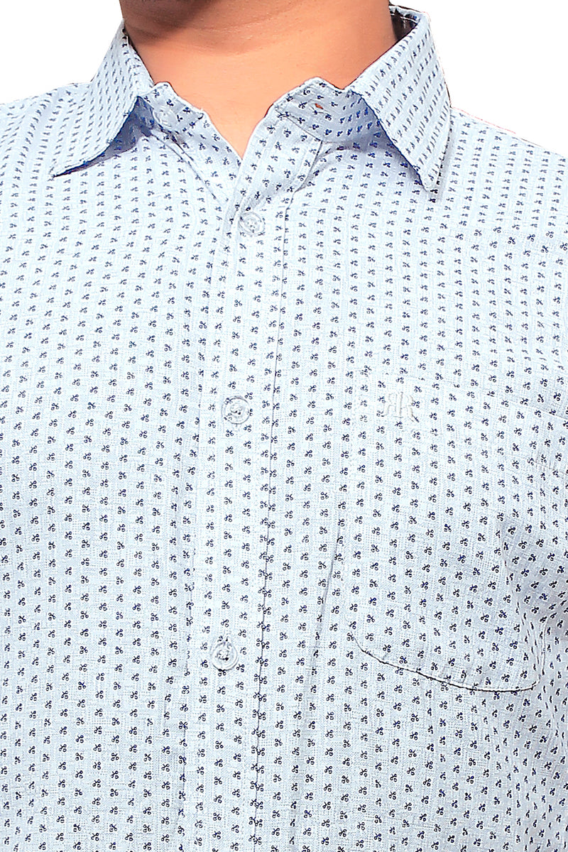 Raymond  Men Slim Fit Printed Formal Shirt-MFSHIRTR-0044