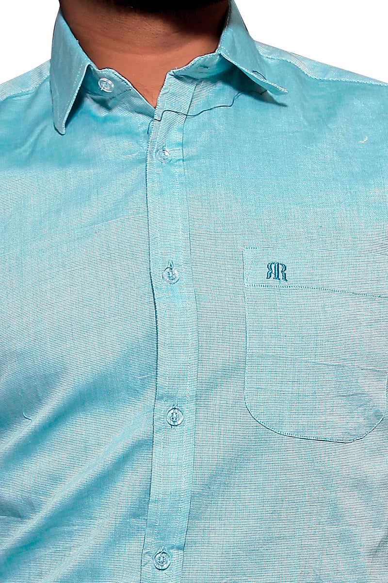 Raymond  Men Slim Fit Solid Formal Shirt-MFSHIRTR-0054