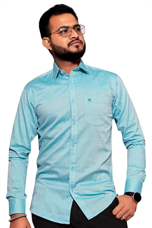Raymond  Men Slim Fit Solid Formal Shirt-MFSHIRTR-0054
