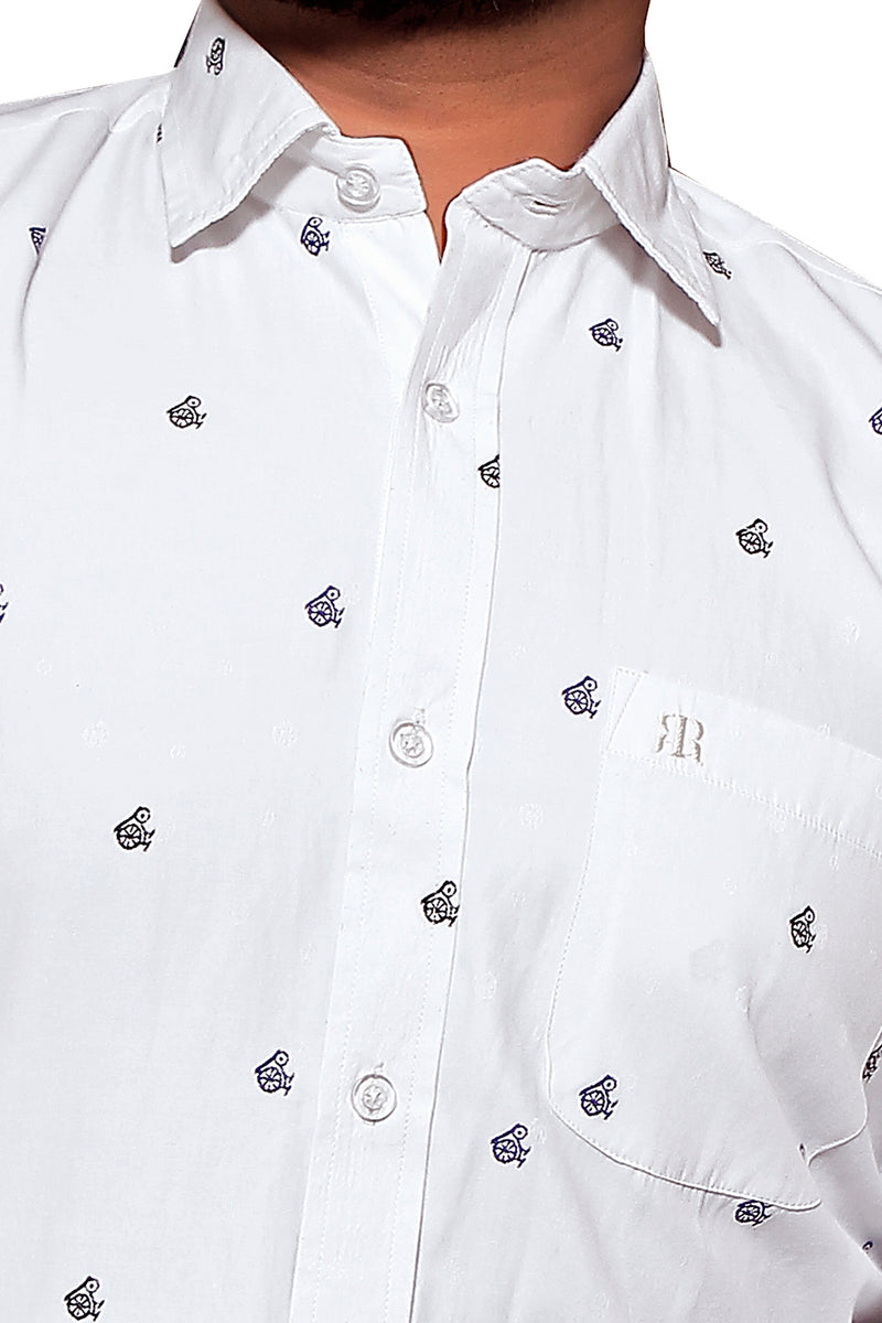 Raymond  Men Slim Fit  Printed Formal Shirt-MFSHIRTR-0059