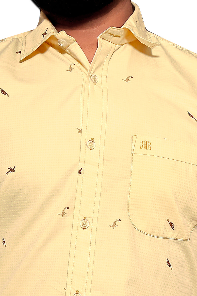 Raymond  Men Slim Fit  Printed Formal Shirt-MFSHIRTR-0065