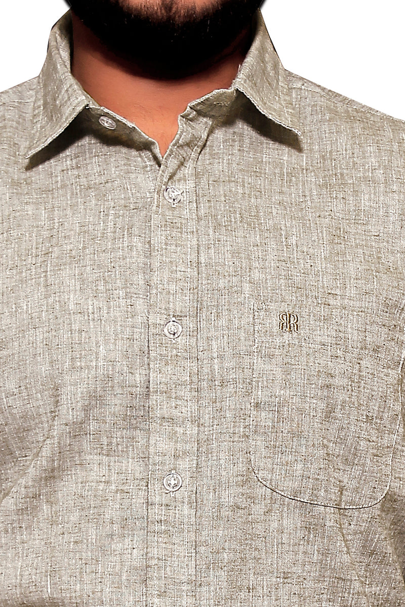 Raymond  Men Slim Fit  Solid Formal Shirt-MFSHIRTR-0073