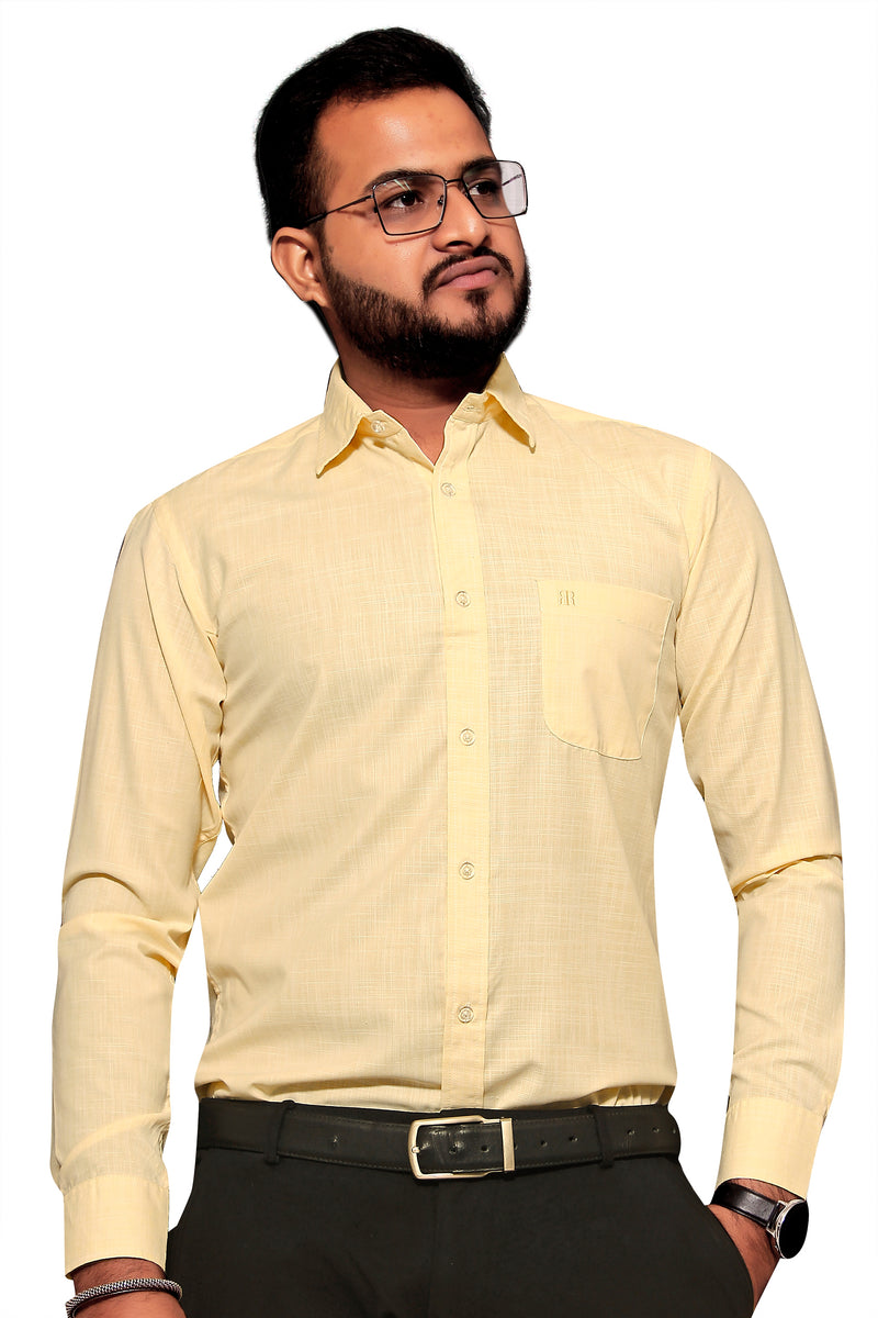 Raymond  Men Slim Fit  Solid Formal Shirt-MFSHIRTR-0092