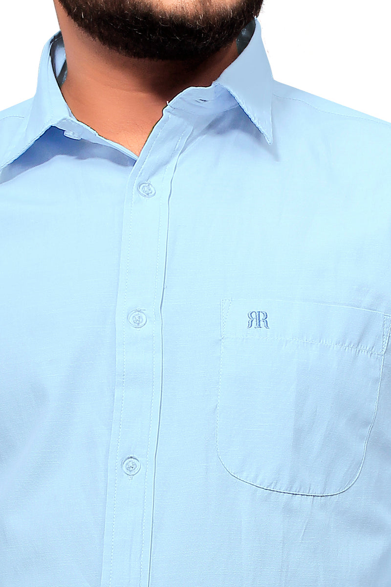 Raymond  Men Slim Fit  Solid Formal Shirt-MFSHIRTR-0099