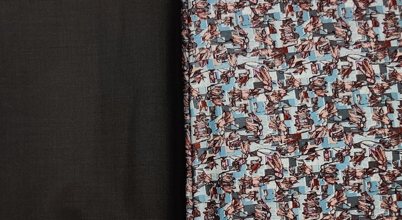 Mansfab Cotton Printed Shirt & Trouser Fabric  (Unstitched)-0093