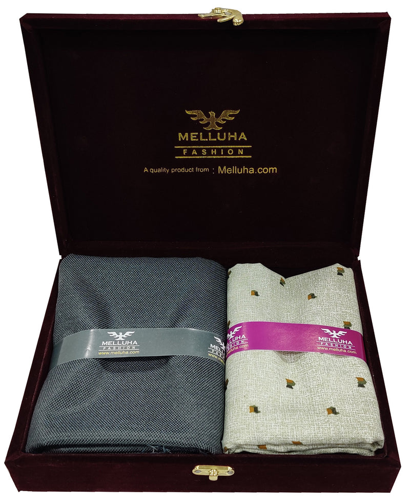 Mansfab Cotton Floral Print Shirt & Trouser Fabric  (Unstitched)