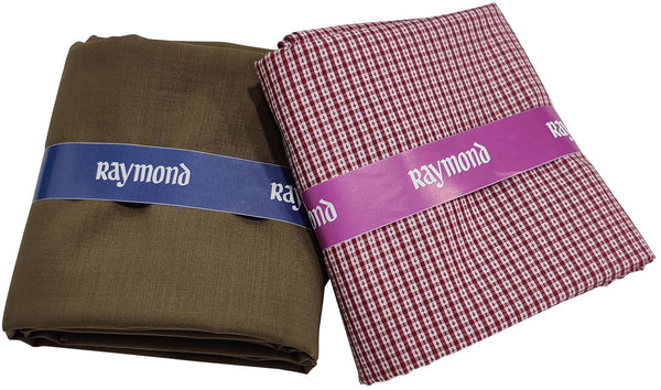 Raymond Cotton Printed Shirt & Trouser Fabric  (Unstitched)-0059