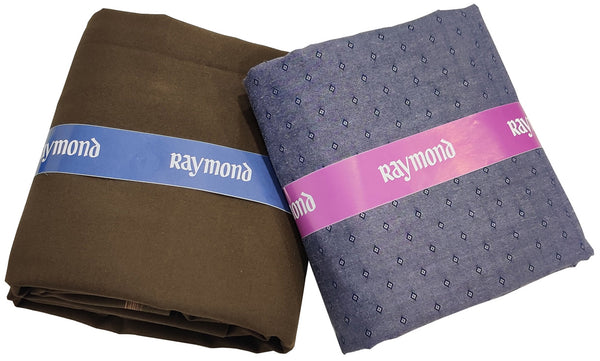 Raymond Cotton Printed Shirt & Trouser Fabric  (Unstitched)-0062