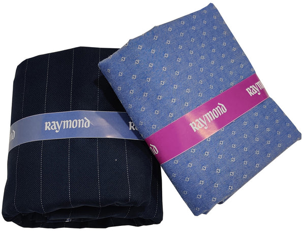 Raymond Cotton Printed Shirt & Trouser Fabric  (Unstitched)-0077