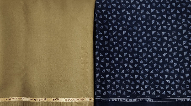 Raymond  Poly Viscose Graphic Pattern Shirt & Trouser Fabric  (Unstitched)
